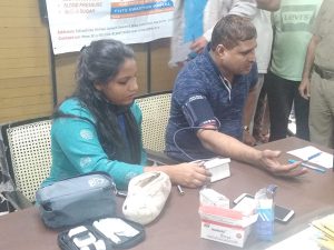 Blood pressure measurement of the beneficiary