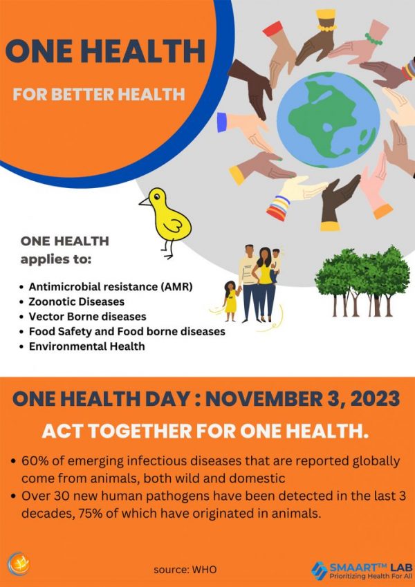 Decorative poster of One Health Day