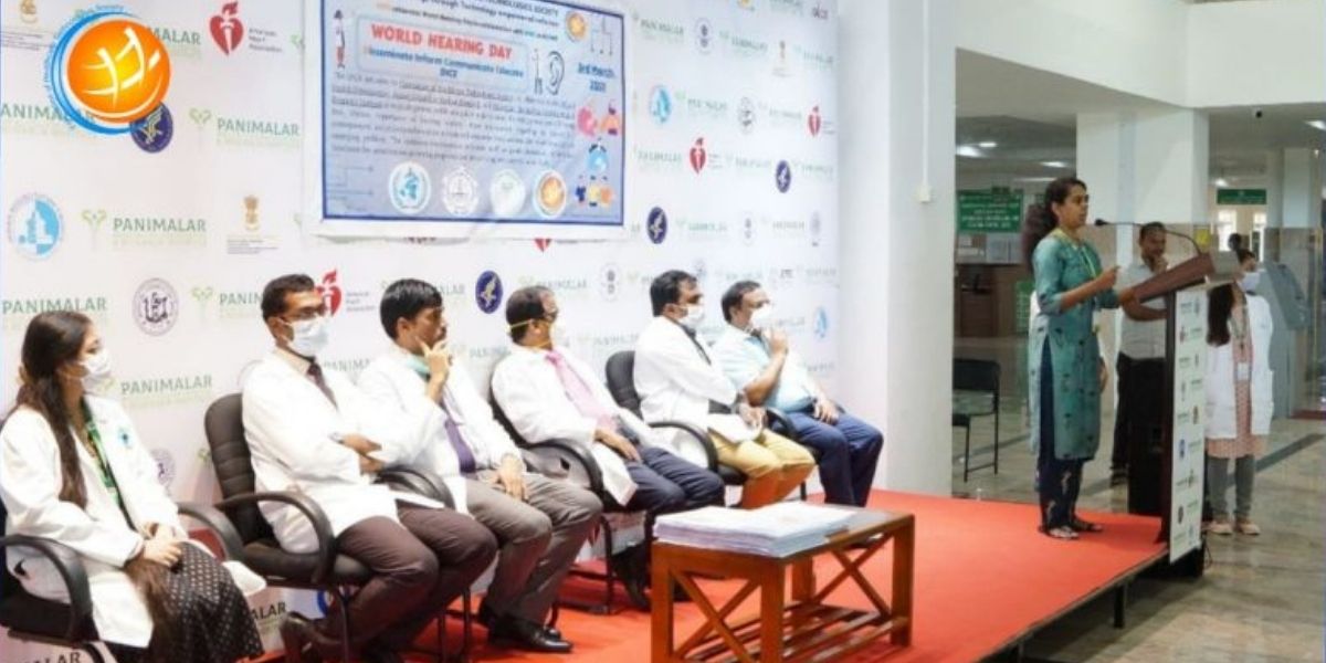 An in-person awareness session was conducted on March 3, 2021, to observe World Hearing Day, in collaboration with Panimalar Medical College Hospital & Research Institute, engaging medical and nursing students. A total of 150 participants attended the session