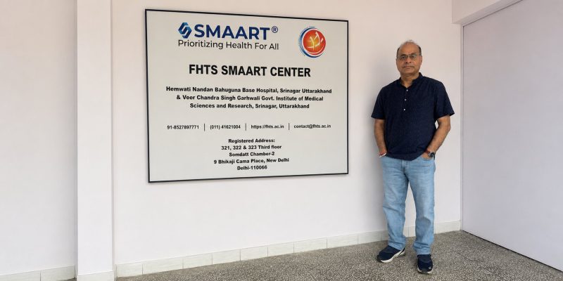 Dr. Ashish Joshi at the FHTS SMAART Center at Srinagar, Uttarakhand