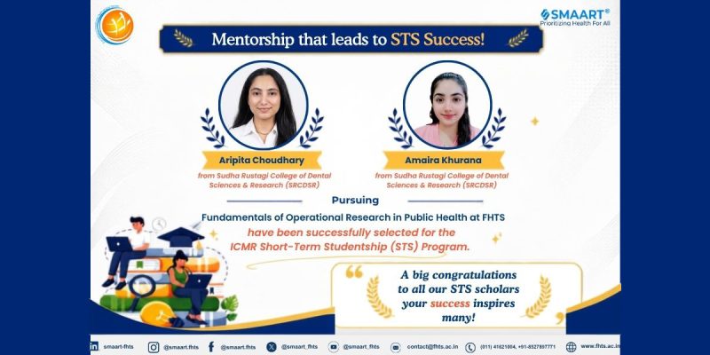 FHTS Students Selected for ICMR-STS Studentship 2026
